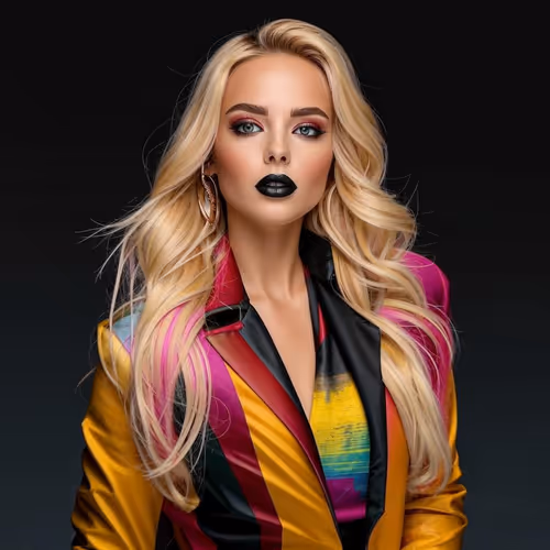 Color beautiful girl