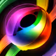 futuristic zora orb with rainbow touch