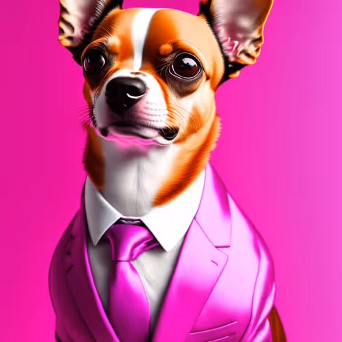 pink dog