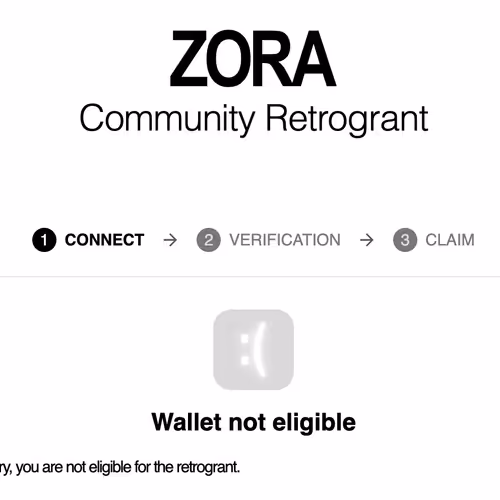 Wallet not eligible