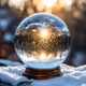 Sunlit Snowfall Elegance