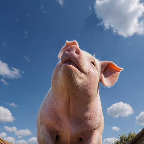 If only pigs could look up