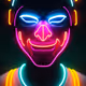 Neon masks for man