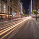 Dynamic light trails in urban settings