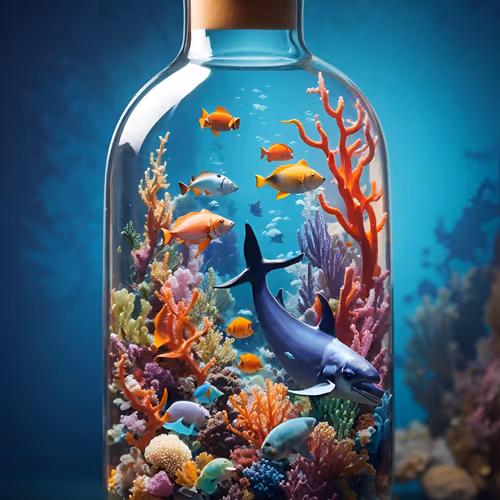 "Bottled Coral Symphony"