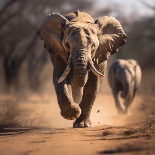 Charging Giants: The Power of the Wild