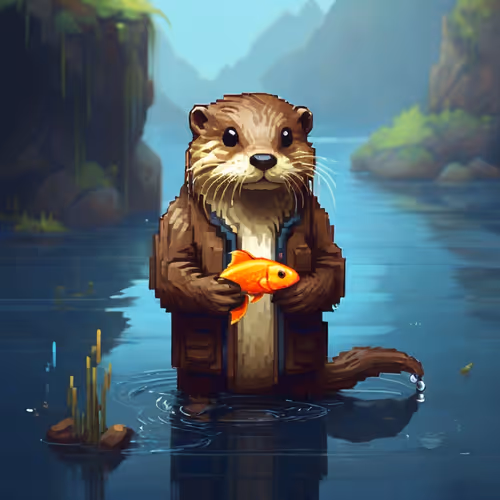 Otter and Goldfish 🐟