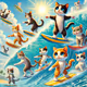 Surfer Cats