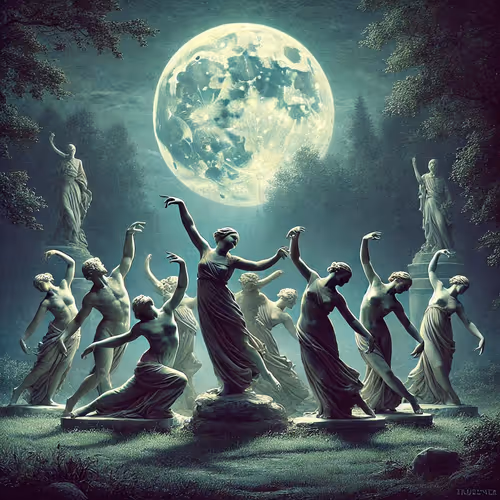 Moonlit Dances of the Statues