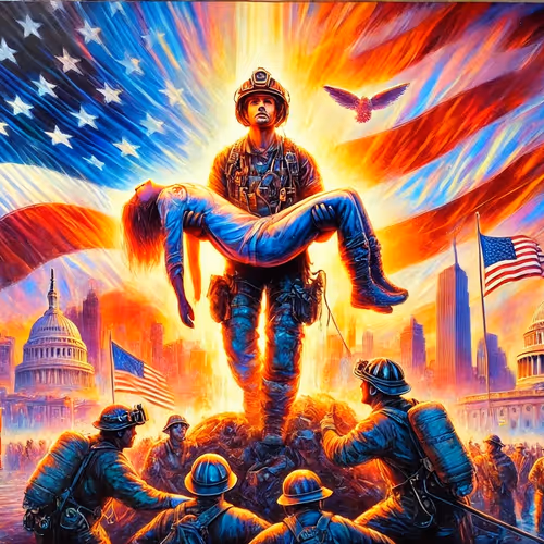 Patriotic Salvation: A Symbol of American Unity