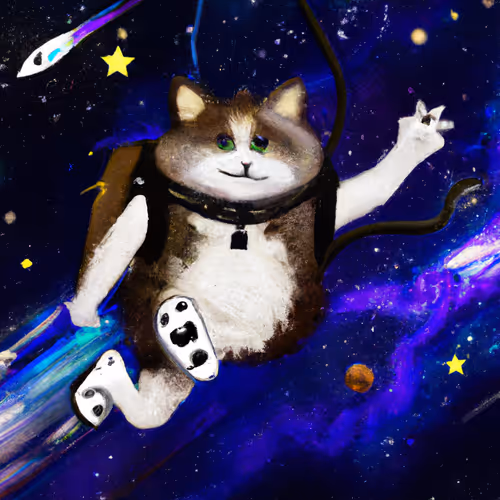 Fat space cat