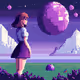 Pink Pixel Girl