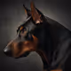 A handsome Doberman