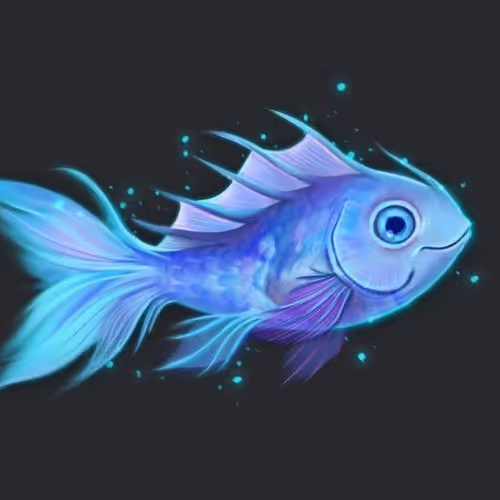 Little blue fish