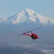 helicopter & mountain