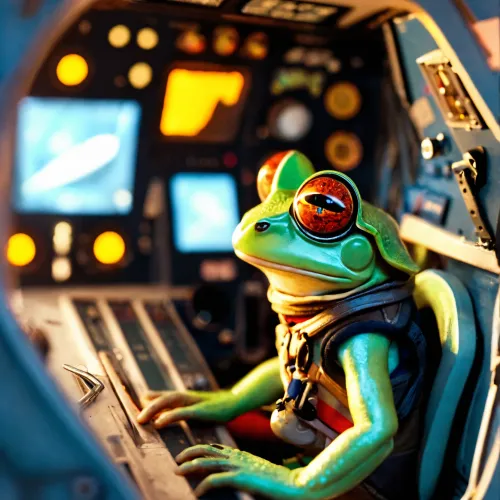 Frog in the Space Shuttle