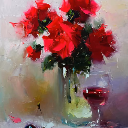 Vase and cherry best choice 9