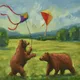 Bears with Kites