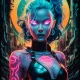 neon cyber sorceress
