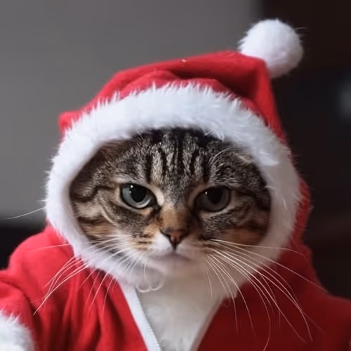 Santa Claus Cat