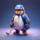Penguin hockey player