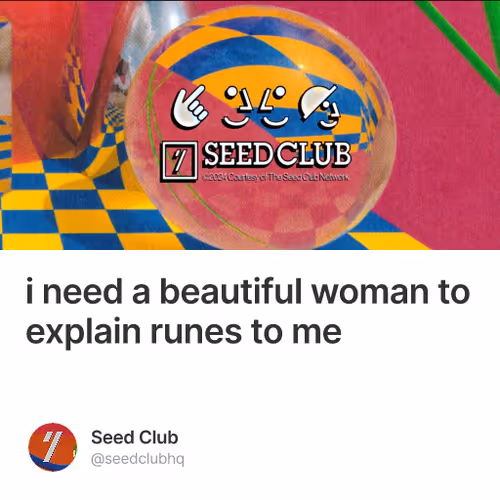 i need a beautiful woman to explain runes to me
