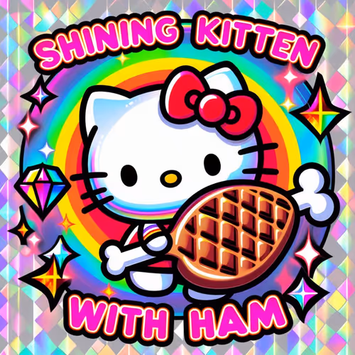 Shining kitten with Ham