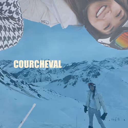 skiing in the french alps