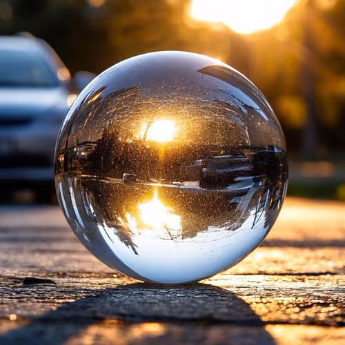 Sphere with Car