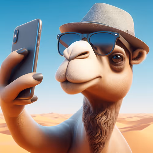 camel selfie