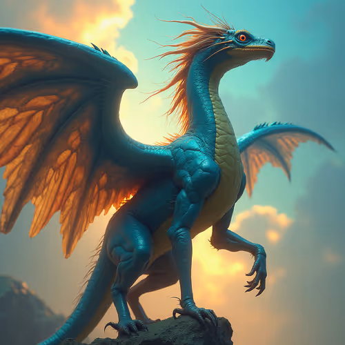 mythical animal with wings