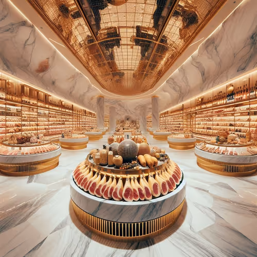 a luxurious ham storage room