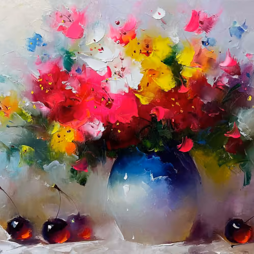 Vase and cherry best choice 20