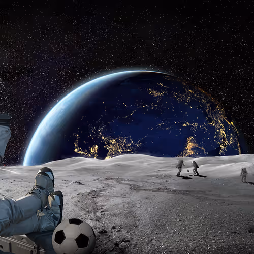 Chilling on the moon