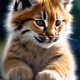 Cute tiger cub