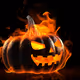 Flaming Pumpkin