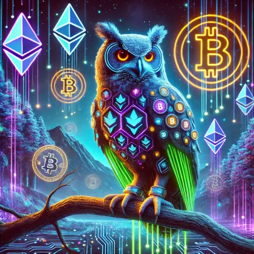 Cyberpunk owl