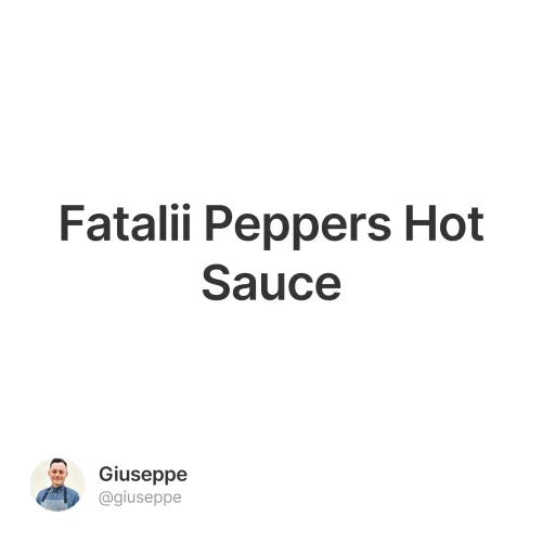 Fatalii Peppers Hot Sauce