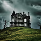 Haunted house on eerie hill