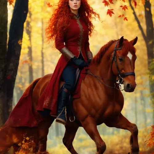 Girl on a horse
