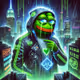 “Neon Frogs of the Future: Pepe’s Cyber Odyssey”