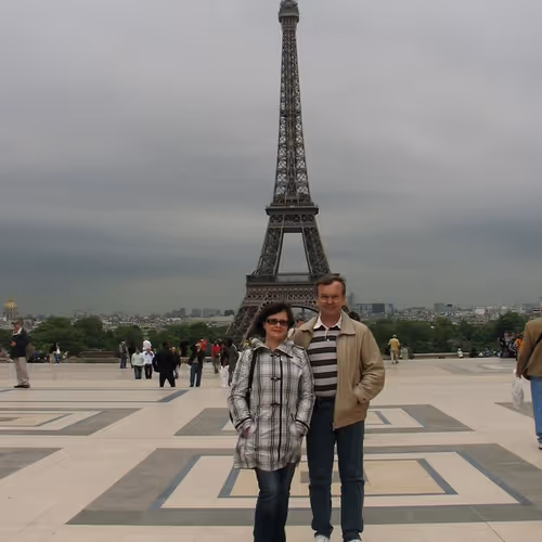 We are at the Eiffel Tower
