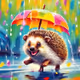 Cheerful hedgehog