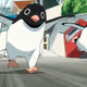 running penguin