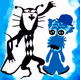 Blue puppy art