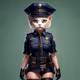 Cat in police