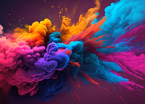 colorful smoke