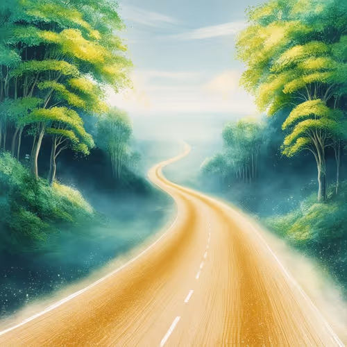 imaginary road