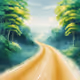 imaginary road