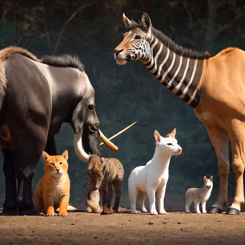 collection of animals